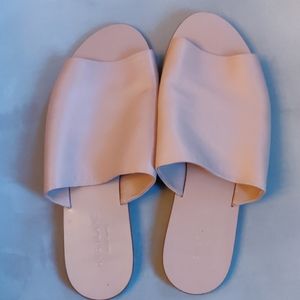 Everlane pink leather slides size 8